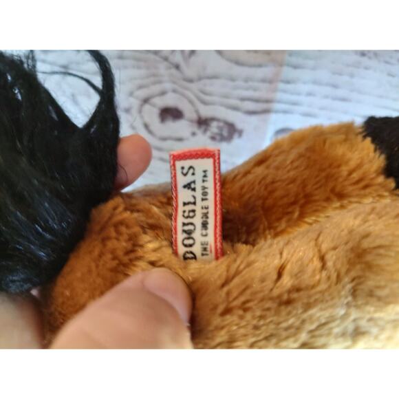 Douglas Cuddle Toy Horse Stuffed Animal Plush Brown Black Pony - Picture 5 of 6